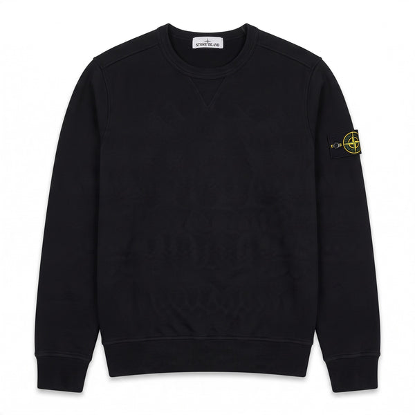 Sweat Stone Island noir col rond
