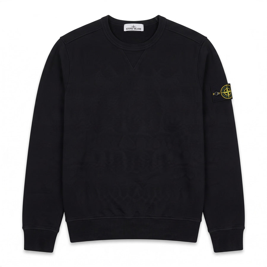 Sweat Stone Island noir col rond