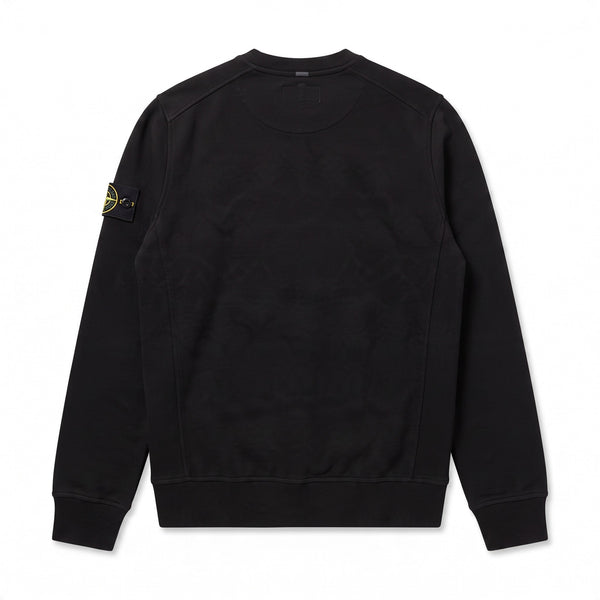 Sweat Stone Island noir col rond