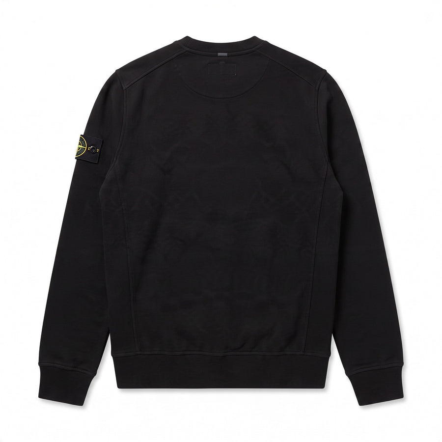 Sweat Stone Island noir col rond
