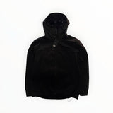Veste noire Secondstore C.P. Company Goggle Jacket en soft shell avec capuche à lunettes intégrées