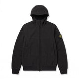 Veste Stone Island Soft Shell noire à capuche