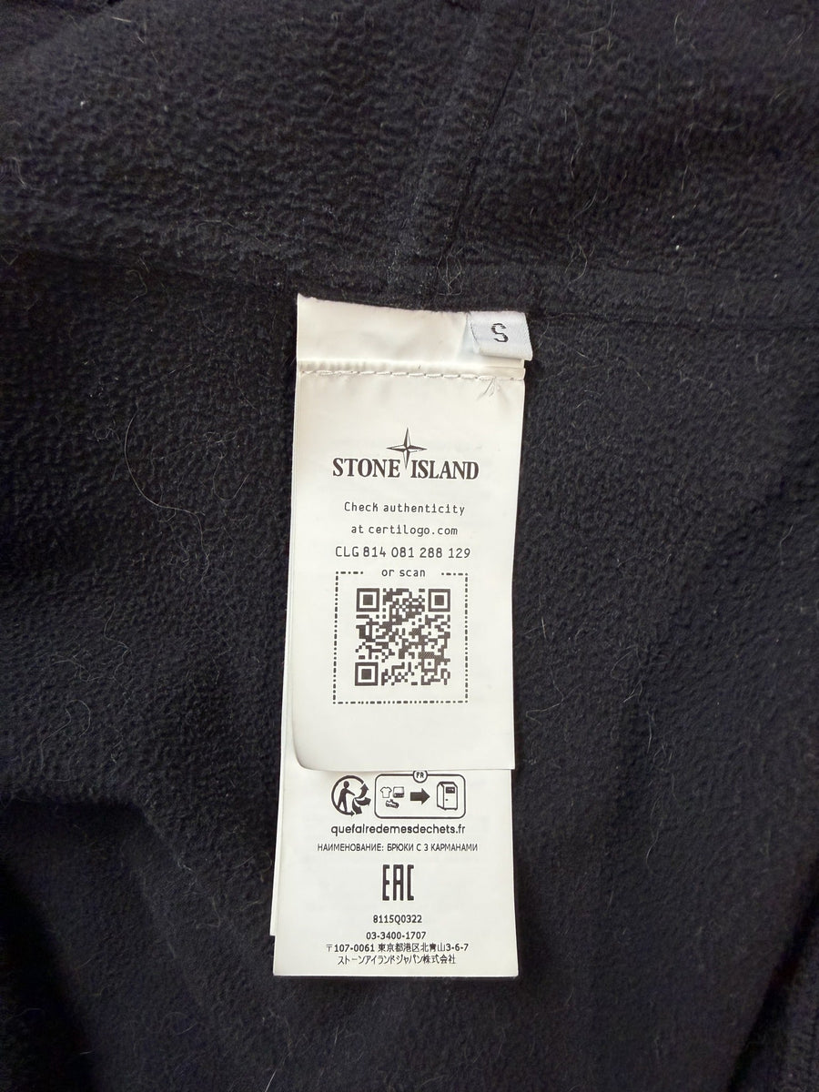 Veste Stone Island Soft Shell noire à capuche