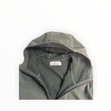 Veste Stone Island Soft Shell-R kaki foncé à capuche