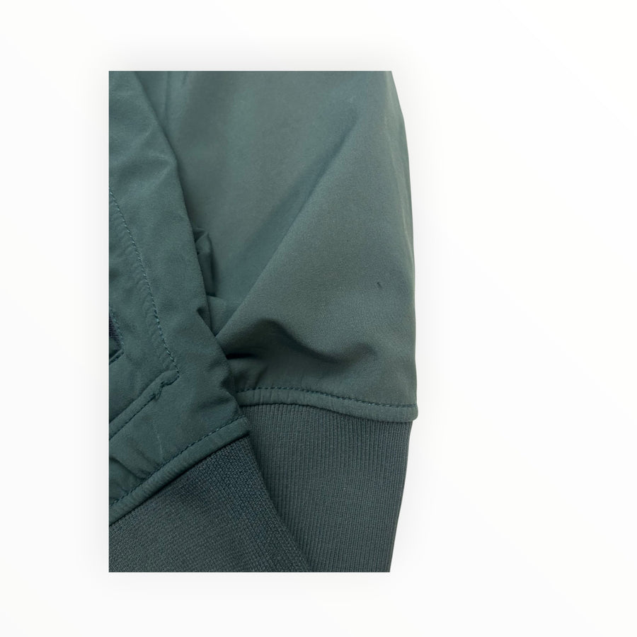 Veste Stone Island Soft Shell-R kaki foncé à capuche