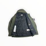 Veste Stone Island Soft Shell-R Primaloft kaki à capuche